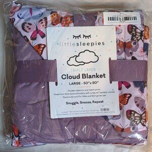 Little Sleepies Butterfly Kisses Cloud Blanket NEW NWT NIB